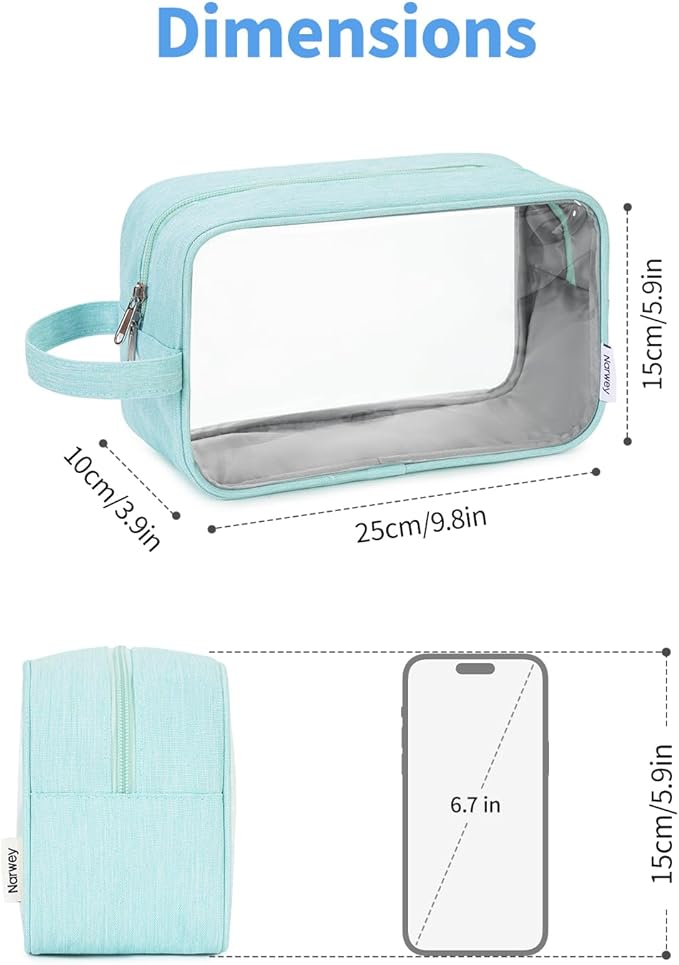 Narwey Travel Toiletry Bag for Women Traveling Dopp Kit Men Travel Bag for Toiletries Cosmetic Bag Makeup Bag Medicine Bag for Traveling