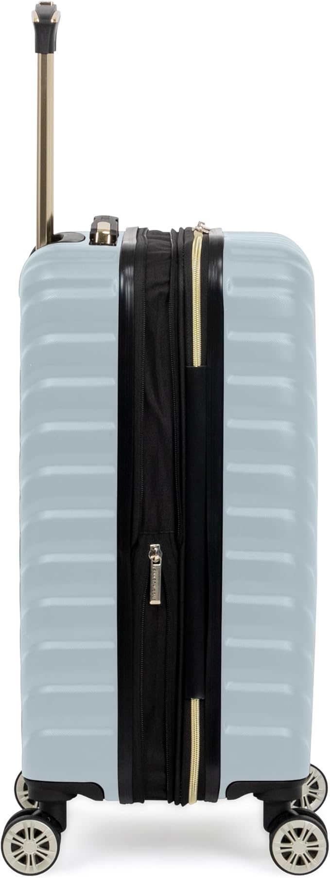 Kenneth Cole REACTION Madison Square Lightweight Hardside Chevron Expandable Spinner Luggage, Slate, 2-Piece Set (20" & 28")