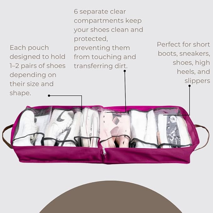 Shoe Bag for Travel, Portable Shoe Organizer, Storage Bag, Shoe Tote Bag for Women and Men