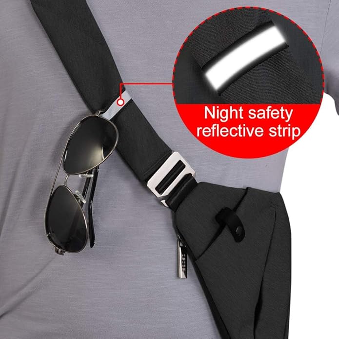 OSOCE Anti Theft Sling Bag for Men Women RFID Crossbody Bag Lightweight Travel Shoulder Chest Pack Fits iPad Daypack
