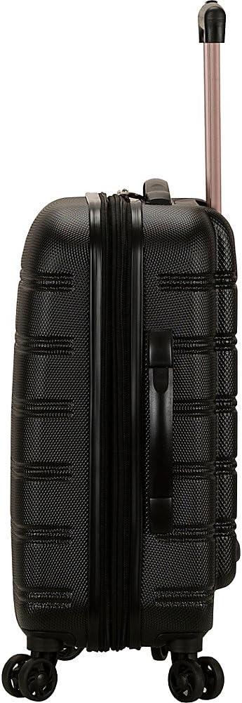 Rockland Melbourne Hardside Expandable Spinner Wheel Luggage, Two Tone White, Carry-On 20-Inch