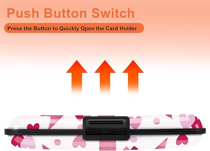 Mayski Credit Card Holder, RFID Blocking, Aluminum Alloy Hard Case, Small Mini Business Metal Wallet for Women Men, Heartfelt Gift