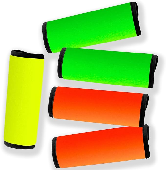 Neoprene Luggage Handle Wrap Fluorescent Colors Luggage Identifiers/Tags/Marker (Mixed01)