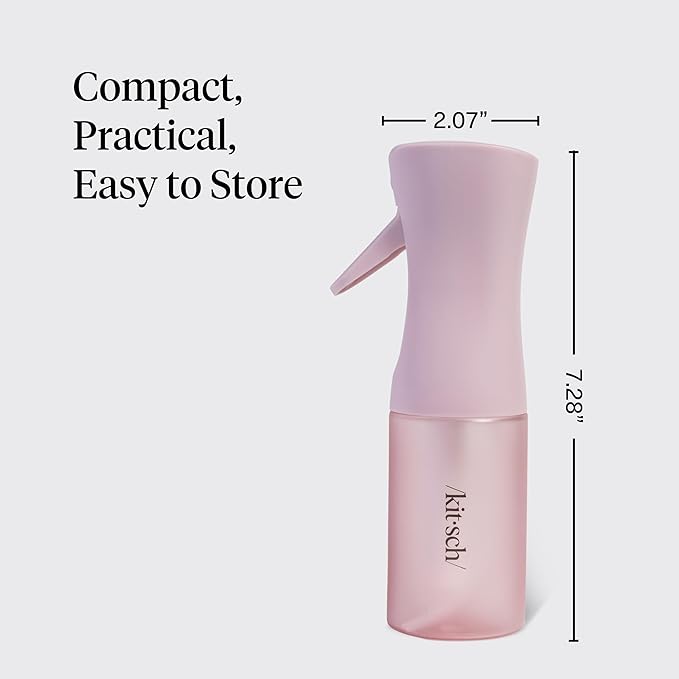 Kitsch Continuous Spray Bottle for Hair – Fine Mist Water Mister & Water Spray Bottle – Recycled Hair Spray Bottle – Spray Bottles for Cleaning, Styling, Plants & More – Sheer Violet, 150ml