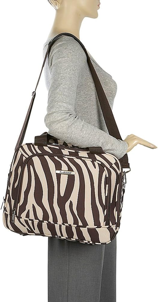 Rockland Fashion Softside Upright Luggage Set, Telescoping Handles, Peace, 4-Piece (14/19/24/28)