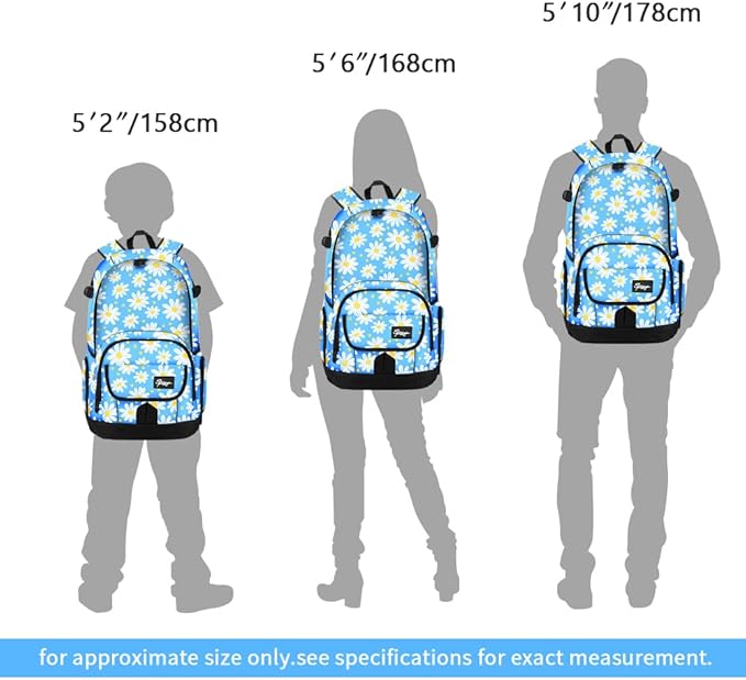 rickyh style School Backpack Travel Bag for Men & Women Lightweight College Back Pack with Laptop Compartmen