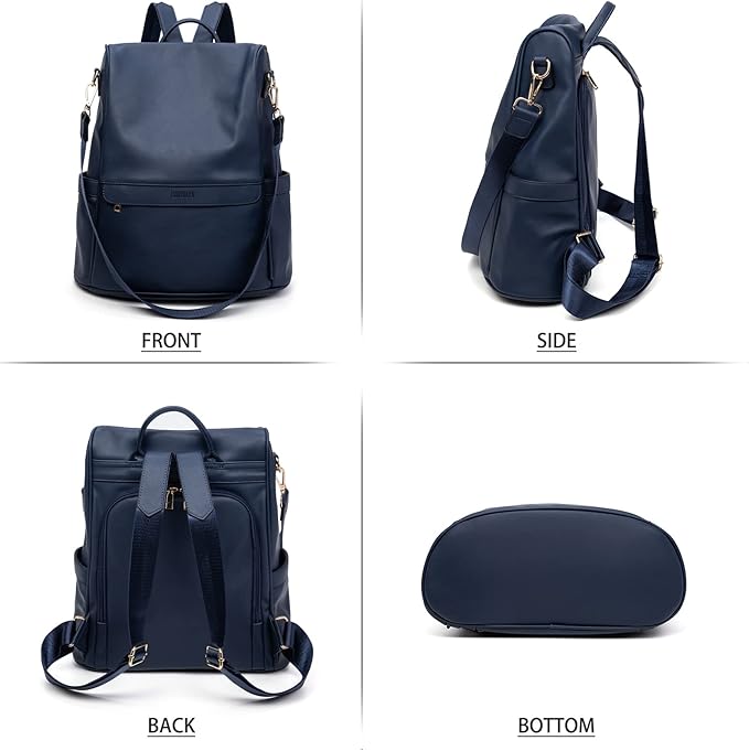 CHERUTY Women Backpack Purse PU Leather Anti-theft Casual Shoulder Bag Fashion Ladies Satchel Bags