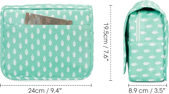 Narwey Small Hanging Travel Toiletry Bag for Women, Travel Bag for Toiletries, Makeup Bag Organizer Make Up Bags Cosmetic Bags for Girls