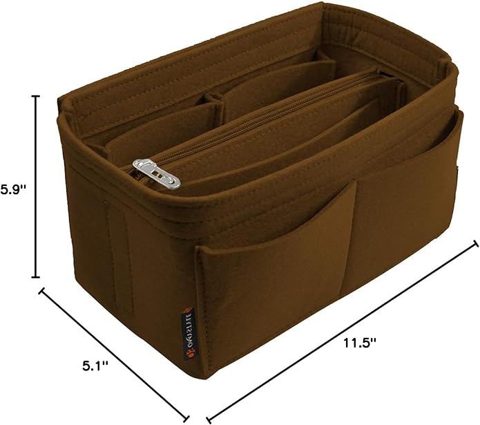 OMYSTYLE Purse Organizer Insert, Felt Tote Bag Organizer Insert with 5 Sizes, Handbag Dividers for Inside Purse, Compatible with Longchamp, Neverful, Speedy and More
