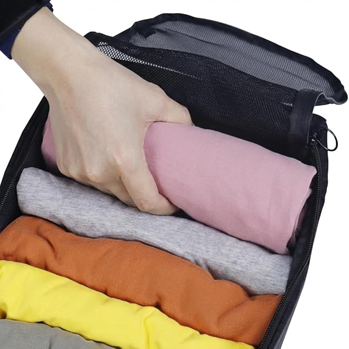Gloppie 4-Pack Packing Cubes for Luggage - Organizer Suitcase Bags Set - Carry On Travel Accessories