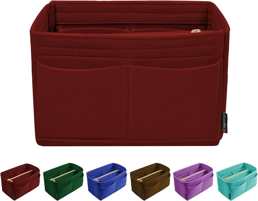 OMYSTYLE Purse Organizer Insert, Felt Tote Bag Organizer Insert with 5 Sizes, Handbag Dividers for Inside Purse, Compatible with Longchamp, Neverful, Speedy and More