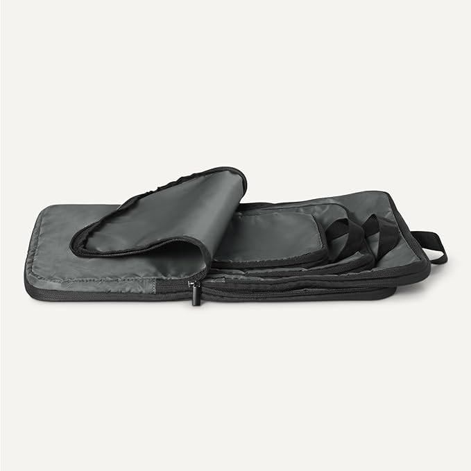 Amazon Essentials 4-Pack Ultralight Compression Packing Cubes Organizer, Grey