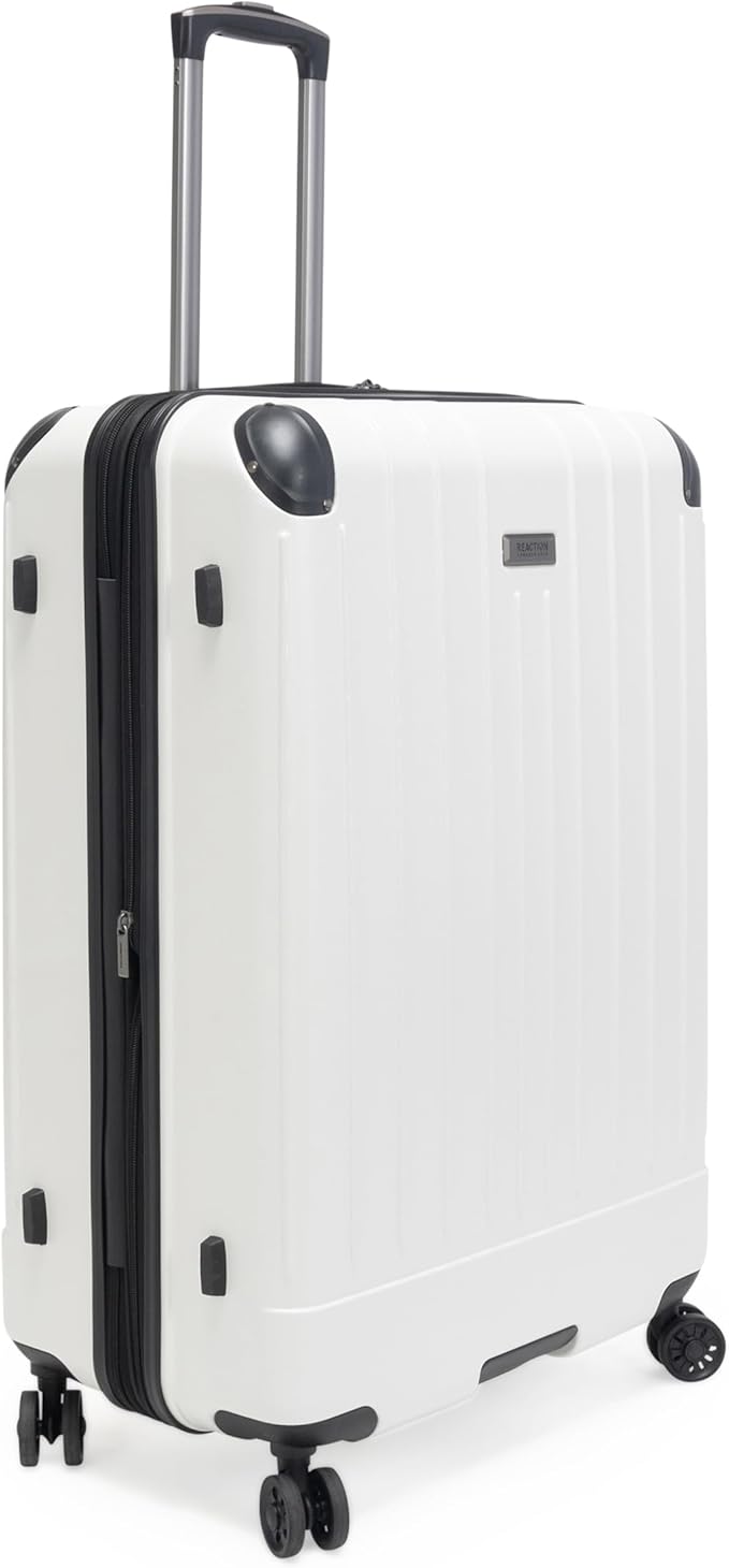 Kenneth Cole Reaction Flying Axis 28" Hardside Expandable 8-Wheel Spinner Check-Size Luggage, Coconut White