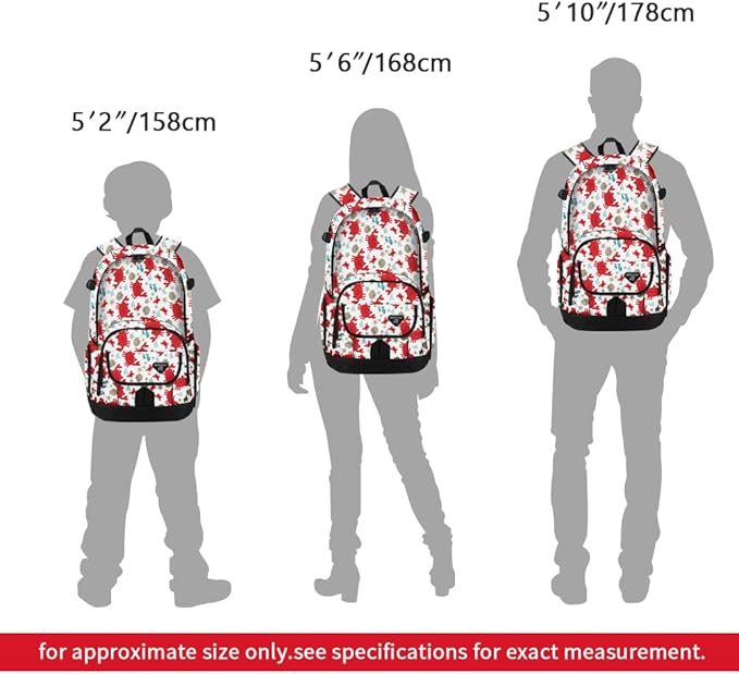 rickyh style School Backpack Travel Bag for Men & Women Lightweight College Back Pack with Laptop Compartmen