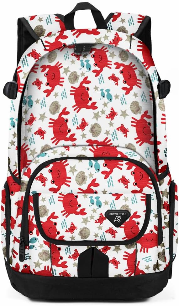 rickyh style School Backpack Travel Bag for Men & Women Lightweight College Back Pack with Laptop Compartmen