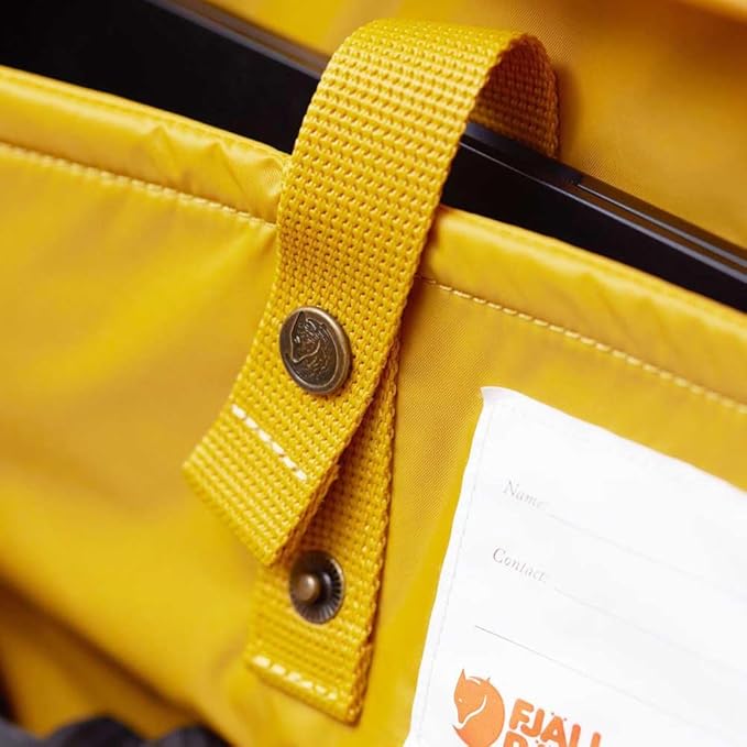 Fjallraven Kanken Weekender Bag, Large Travel Tote and Duffel for Overnight and Everyday Carry, Ochre, One Size