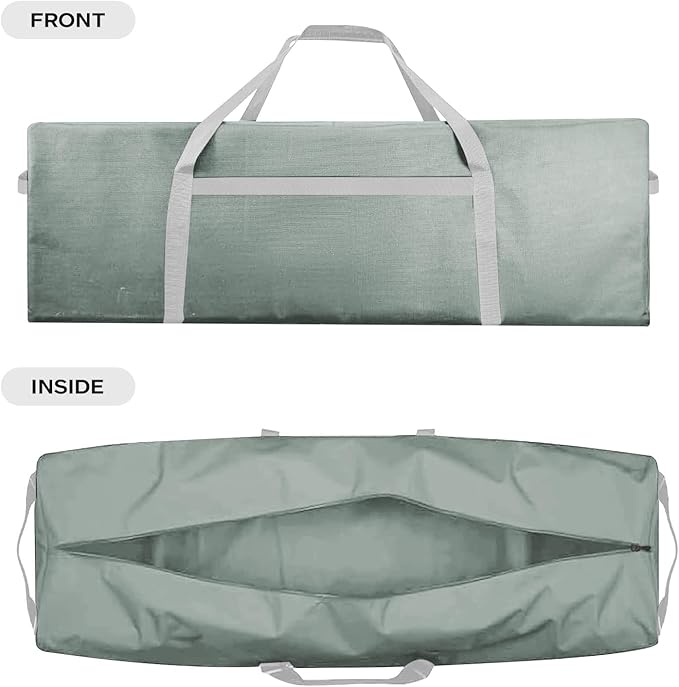 36 Inch Sports Duffel Travel Bag, Sturdy & Water Resistant Large Duffle Bag, Durable Equipment Storage Bag for Camping Tent Moving (Grey)