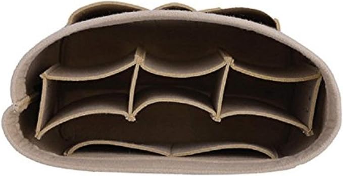 ZTUJO Purse Organizer Insert, Felt Bag Organizer For Handbag Purse Organizer, 13 Colors, 6 Size (Slender Medium, Beige)