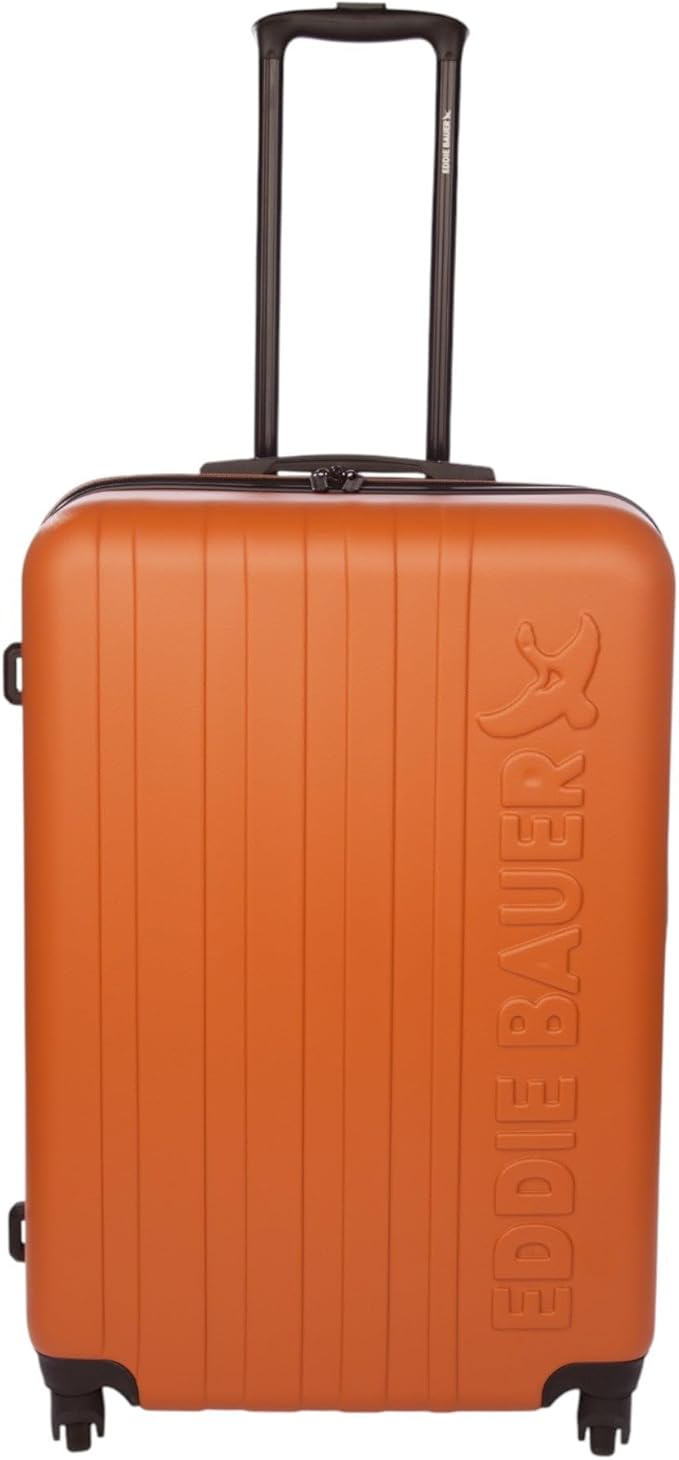 Eddie Bauer Flatiron Check-In 28" Luggage | Hardside | Spinner Wheels | Expandable | Lightweight | Travel Essentials - Paprika