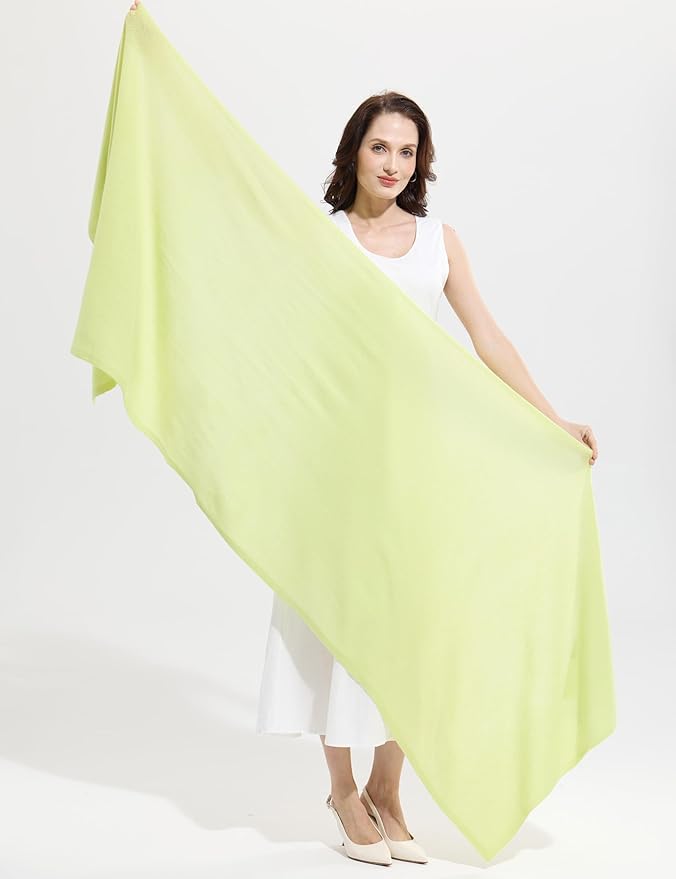 Soft Cashmere Blend Wrap Chic Scarf Stole for Women Wayfarer Travel Extra Large 87"x28"