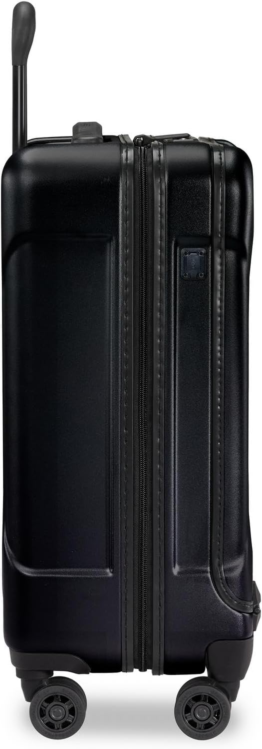 Briggs & Riley International 21" Carry On Spinner - Luggage for Travel, Suitcases with Wheels, Hardside Rolling Bag for Men & Women, Self-Repairing Zipper - Torq Collection, Stealth Black