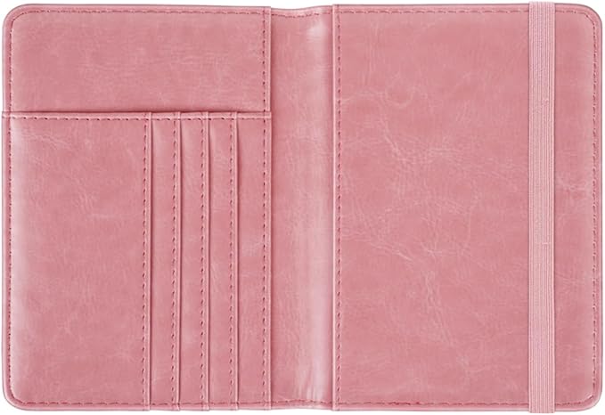 Passport Holder Cover,Traveling Passport Case Cute Passport Wallet for Women,Red Marble