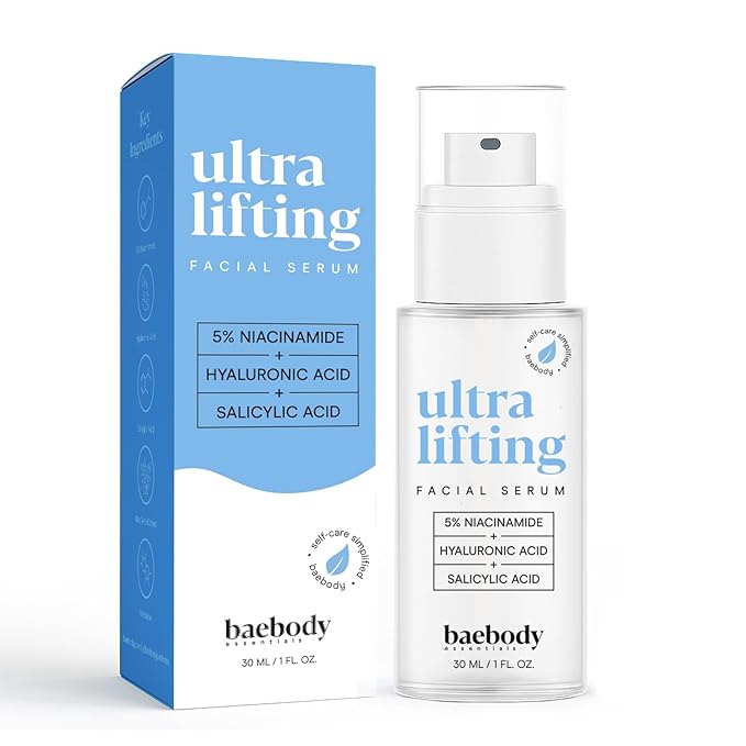 Baebody All-In-One Niacinamide with Peptides Serum for Face, Gentle Niacinamide Serum with Salicylic and Hyaluronic Acid, Made for All Skin Types, 30 mL