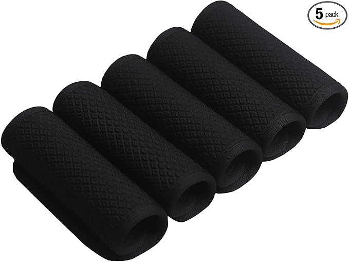 Luggage Handle Wrap for Suitcase/Carry On/Backpacks-Neoprene Luggage Handle Wraps Bright Luggage Identifiers/Tags/Spotter/Markers Travel Accessories/Essentials-Black