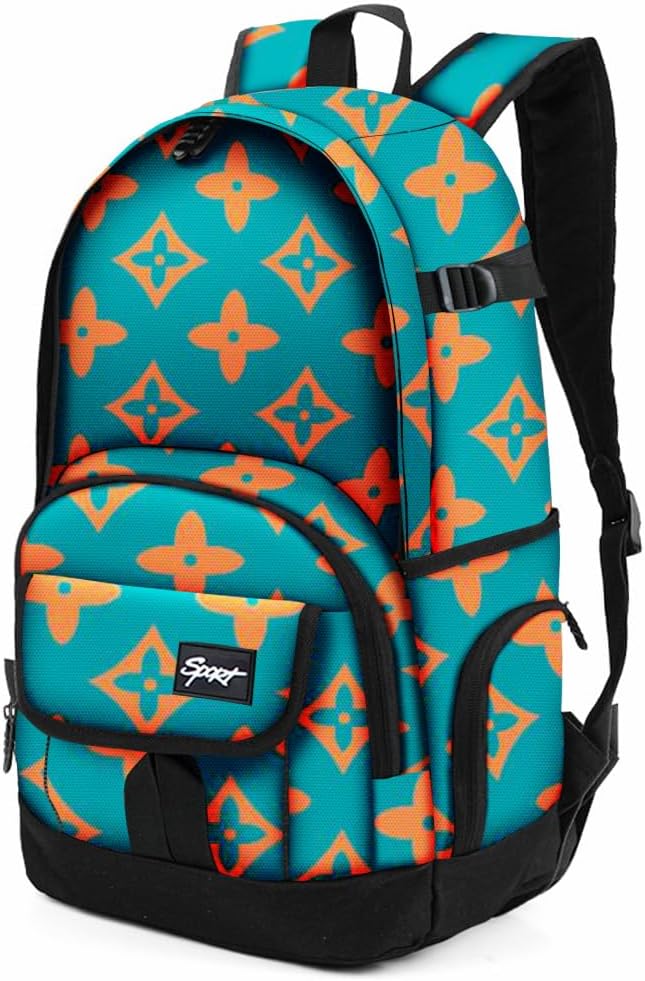 rickyh style School Backpack Travel Bag for Men & Women Lightweight College Back Pack with Laptop Compartmen