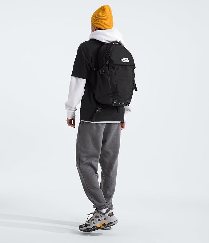 The North Face Recon Everyday Laptop Backpack - Daypack, Water Repellent, Laptop Sleeve, 2 Water Bottle Pockets, TNF Black/TNF Black-NPF, One Size