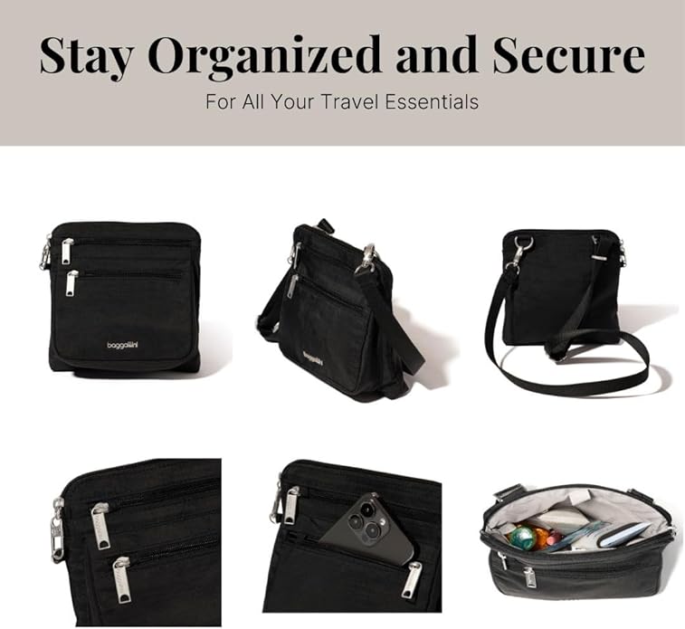 Baggallini womens Securtex Anti-theft Crossbody
