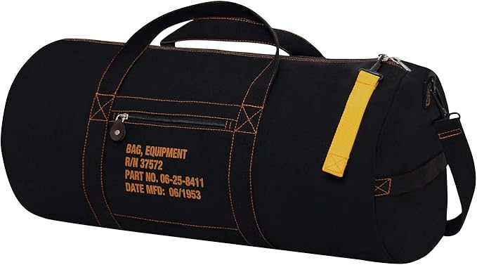 Rothco Canvas Equipment Duffle Bag – Travel & Gym Bag with Heavyweight Cotton Canvas Material – Great for Storing Gear, Clothing, and More