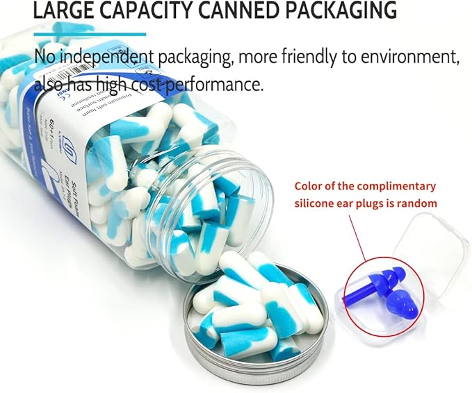 LYSIAN Ultra Soft Noise Cancelling Earplugs for Sleep, Disposable Foam Ear Plugs for Sleeping, Snoring, Shooting, Deep Focus & All Loud Sound - 60 Pairs|SNR 38dB Noise Reduction|Hearing Protection