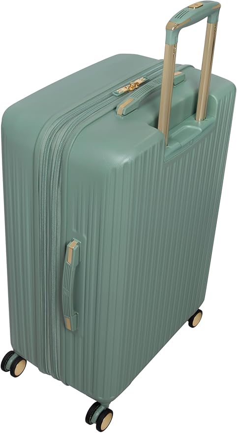 It Luggage Luxuriant 31" Hardside Checked 8 Wheel Expandable Spinner, Iceberg Green