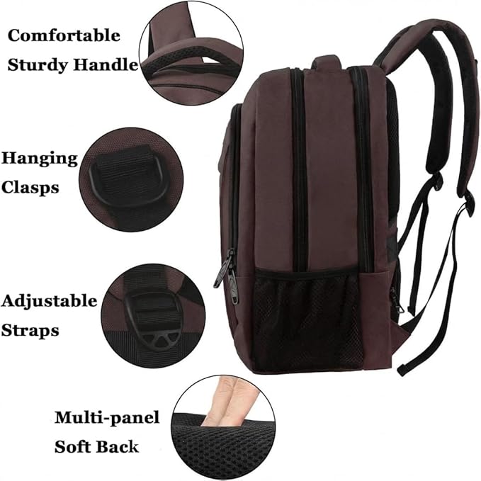 MATEIN 15.6 in Laptop Backpack, School Backpack with USB for Men Women and College Student, Sturdy Laptop Bag for Laptop Accessories Water Resistant Travel Backpack Functional Birthday Gifts