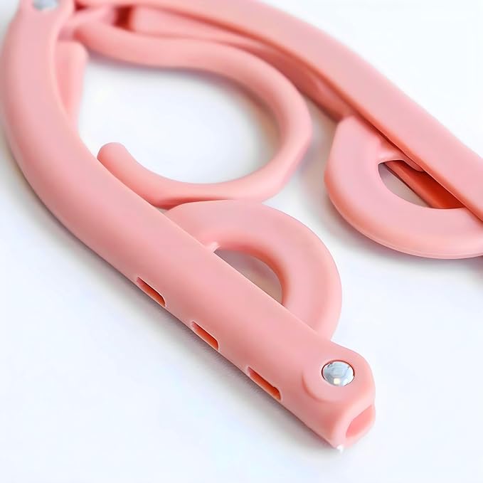 Travel Folding Hanger Household Multifunctional Portable Hanger (Blue Pink Green Beige)