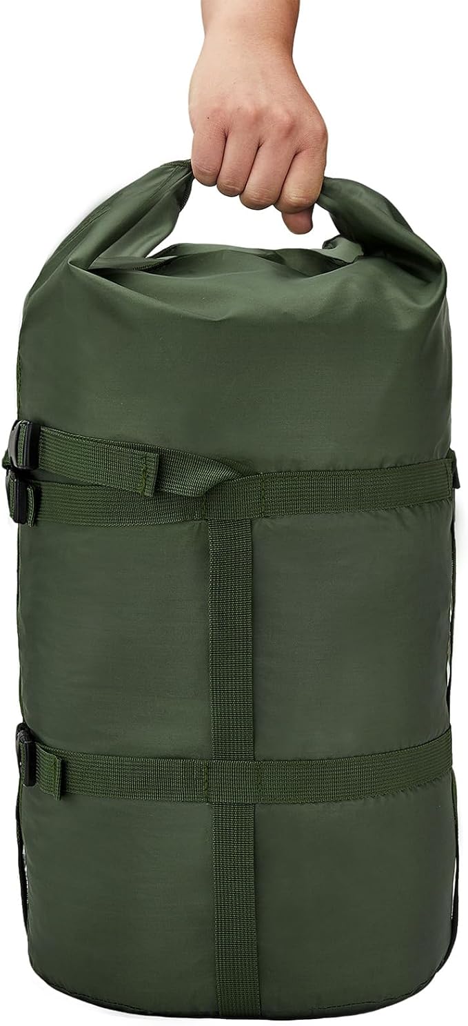 MOOCY Compression Stuff Sack, 12L/24L/45L Sleeping Bag Cover Sack Sleeping Bags Storage Stuff Sack Organizer - Great Sleeping Bags Clothes Camping Hiking Backpacking