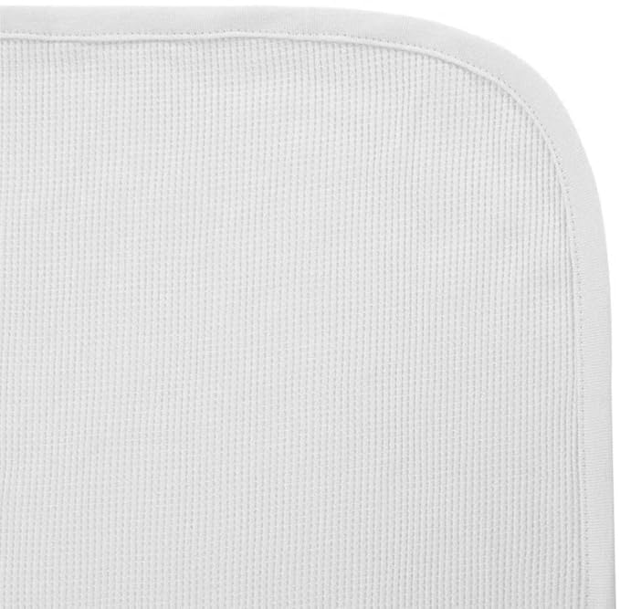 American Baby Company 100% Cotton Thermal Waffle Swaddle Blanket (30" x 40"), Soft, Breathable & Stretchy, White, 2 Pack, for Boys and Girls, Perfect for Swaddling, Travel and Gifting