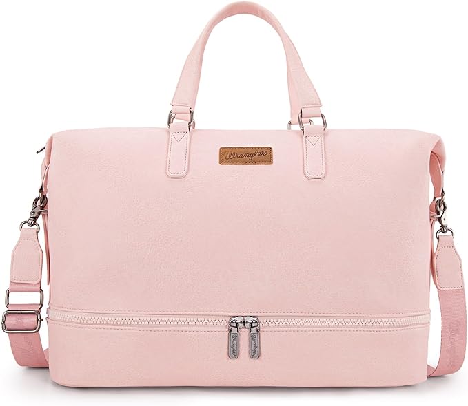 Wrangler Travel Duffel Bag Carry On Overnight Bag with Shoe Compartment Weekender Bag for Women WG253-5110PK