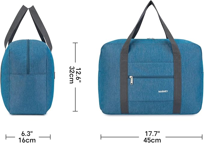 For Spirit Airlines Personal Item Bag 18x14x8 Foldable Travel Duffel Bag Tote Carry on Luggage Duffle Overnight for Women and Men