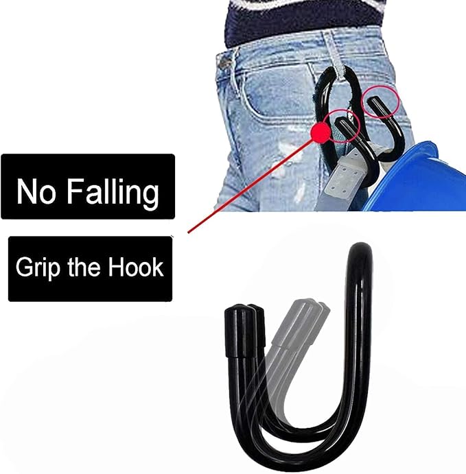 3 Pack Back Hanger for Closet, Strong Bag Hanger Purse Organizer Hooks, Large Closet Hooks for Hanging Handbags,Belts,Hat,Laptop Backpack,Jeans,Travel Bag - Hold Up 10 Lbs