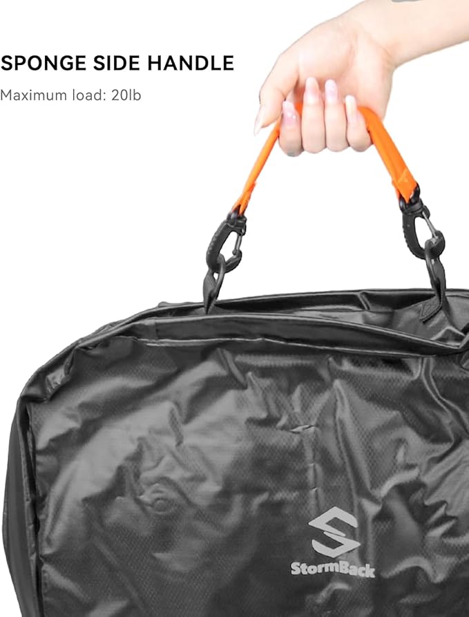 41L Travel Vacuum Bags with Pump, 180° Open,Compression Bags for Travel Luggage, Reusable IP67 Waterproof Vacuum Seal Packing Cubes for Carry On Suitcase and Backpack (2PC + Pump)