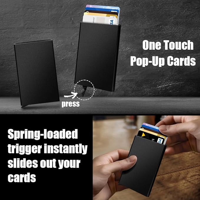 FurArt Slim Minimalist Wallet, Front Pocket Wallets, RFID Blocking, Credit Card Holder for Men