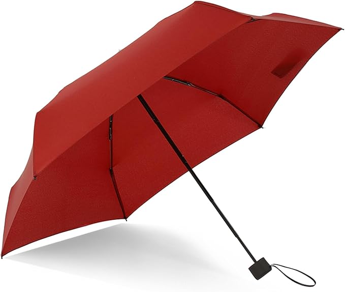 GAOYAING Small Mini Umbrella with Case Light Compact Design Perfect for Travel Lightweight Portable Parasol Outdoor Sun&Rain Umbrellas 34 Inches