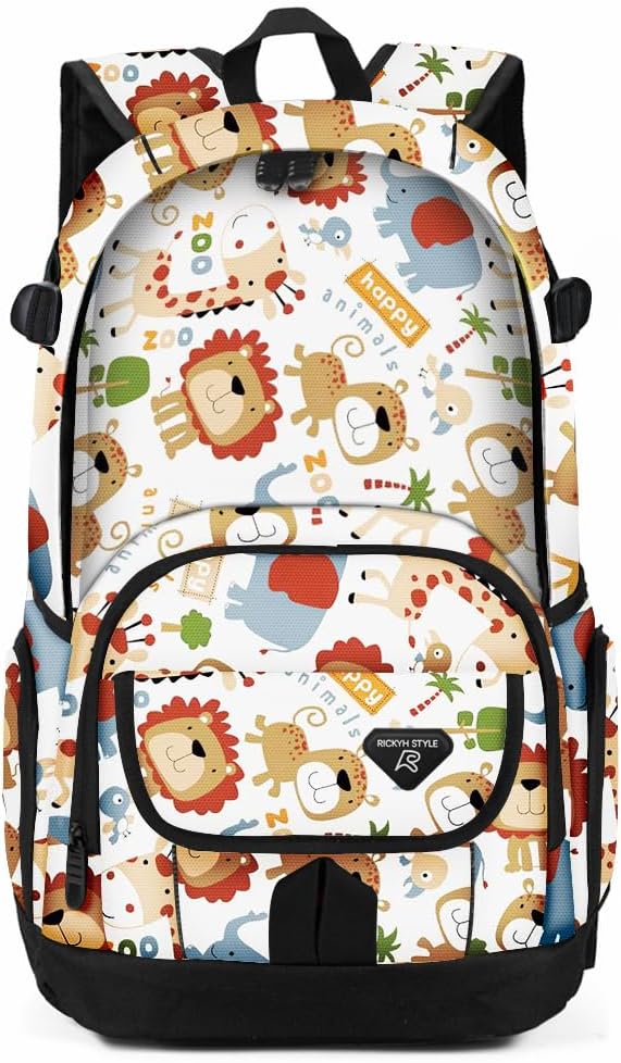 rickyh style School Backpack Travel Bag for Men & Women Lightweight College Back Pack with Laptop Compartmen
