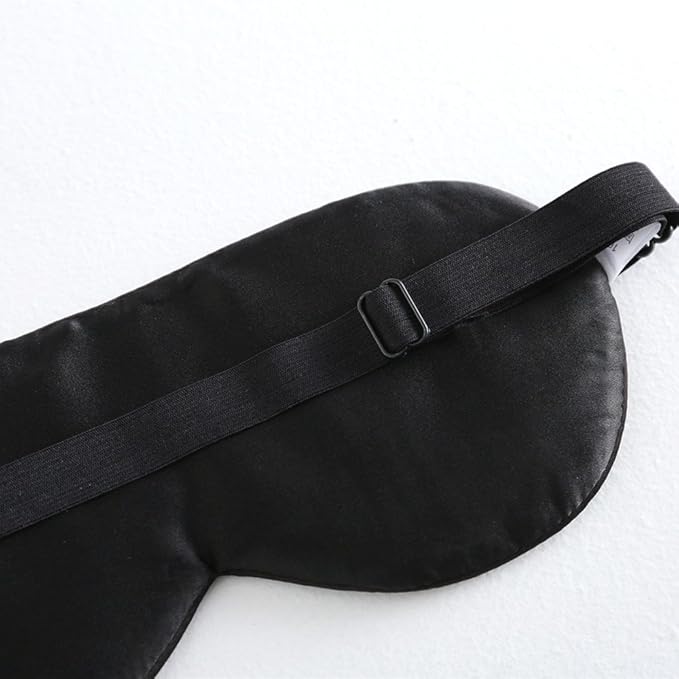 Tim & Tina 100% Silk Sleep Mask Comfortable,Super Soft Blindfold Eye mask Block Light for Sleeping,Shift Work,Naps,Travel,Yoga with Adjustable Strap (Navy Blue)