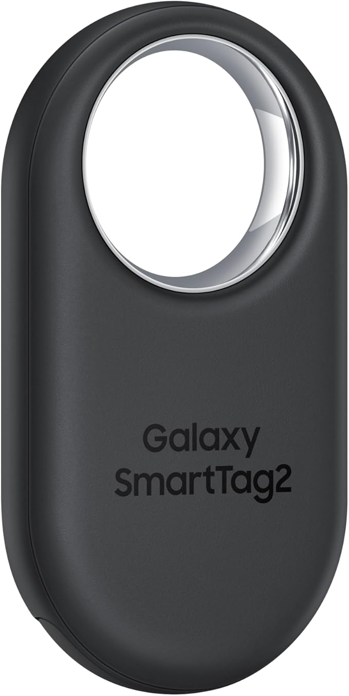 Samsung Galaxy SmartTag2, Bluetooth Tracker, Smart Tag GPS Locator Tracking Device, Item Finder for Keys, Wallet, Luggage, Pets, Use w/ Phones and Tablets Android 11 or Later, 2023, 1 Pack, Black