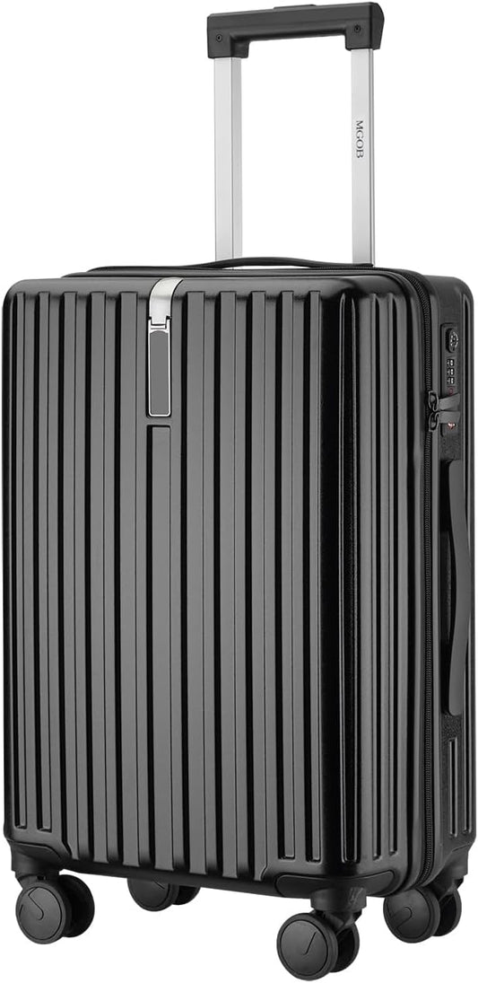 24 Inch Expandable Luggage with Wheels Checked Bag Luggage Hard Shell PC Suitcases Lightweight Travel Checked Luggage Medium Suitcase with Lock for Woman Men Travel