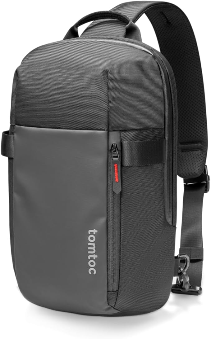 tomtoc 7L Sling Backpack Crossbody Bag for Men Women, EDC Daypack Chest Shoulder bag for 14-inch MacBook Pro M5 Pro/Max, 13" MacBook Air/Neo, 13" iPad Air M4/Pro M5, Organized, Daily Use, Work, Travel