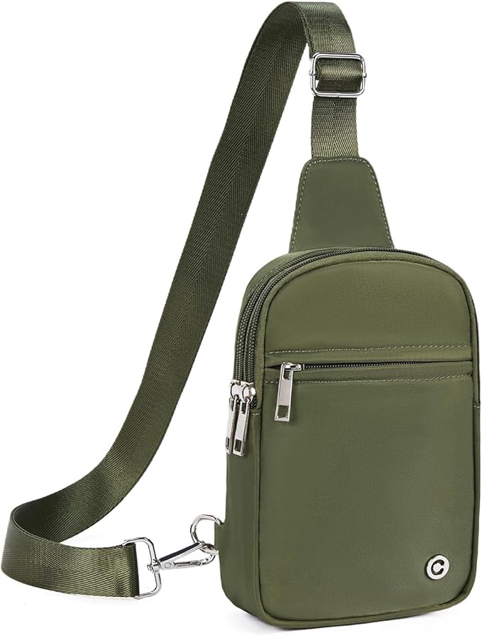 CHOLISS Small Sling Bag for Women and Men, Crossbody Bags Trendy Fanny Packs Chest Bag with Extended Strap